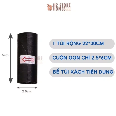 Cuộn 15 túi rác sinh học cho thùng mini trên xe ô tô, trong xe hơi, văn phòng - Giá chỉ 9.800₫