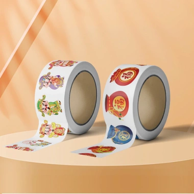 Cuộn 300 miếng Sticker Tết 2.026 - Nhãn dán bao lì xì, hộp quà, decal chúc mừng Năm Mới Túi Đỏ, 25.000 VND