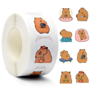Cuộn 300 Sticker Capybara & Panda HynBee - Dễ Dàng Trang Trí Sổ Tay, Bullet Journal, Siêu Đáng Yêu, Giá 12.990₫ 6 Cuộn 300 Sticker Capybara & Panda HynBee - Dễ Dàng Trang Trí Sổ Tay, Bullet Journal, Siêu Đáng Yêu, Giá 12.990₫ 6