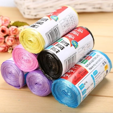 Cuộn 30/100 Túi Đựng Rác Nylon 45x50cm Nhiều Màu - Giá 12.500đ, Siêu Tiết Kiệm