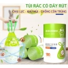 Cuộn 50 Túi Đựng Rác Hương Ngải Cứu Xua Ruồi Muỗi Siêu Dai, Dây Rút Tiện Lợi 45x45cm - Giá 14.500đ