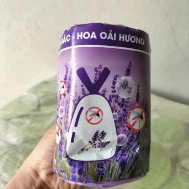 Cuộn 50 túi rác Lavender siêu dai có dây rút, đuổi ruồi muỗi côn trùng, 21.000₫