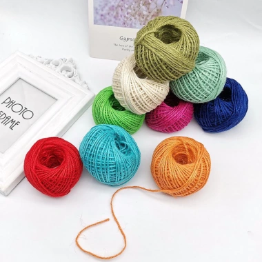 Cuộn 50m Dây Gai Handmade Dây Thừng Decor - Treo Tranh Ảnh, Buộc Hoa, Quà - Giá 25.6k 6