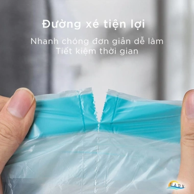 Cuộn 60 Túi Đựng Rác Dây Rút CCKO Dẻo Dai Chống Rách 40x45cm Cho Thùng 3‑10L 5