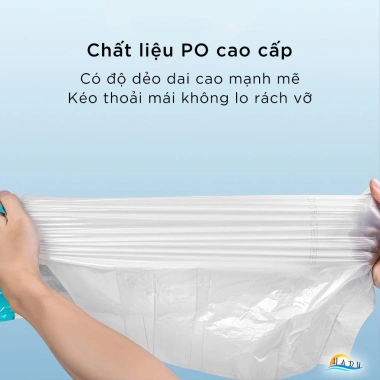 Cuộn 60 Túi Đựng Rác Dây Rút CCKO Dẻo Dai Chống Rách 40x45cm Cho Thùng 3‑10L 7