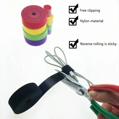 Cuộn Băng Gai TakyHome Dán 2 Mặt Cố Định Dây Sạc Cáp Điện Gọn Gàng Có Thể Tái Sử Dụng Tiện Dụng 5.677 8