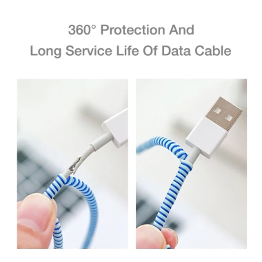 Cuộn bảo vệ cáp BLUEWOW SJP-005 1.4m - Bảo vệ cáp sạc USB và dữ liệu, chỉ 41.800 VND