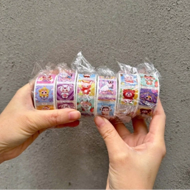 Cuộn dán 500 sticker Noel, dán khóa thiệp, trang trí hộp bánh kẹo Giáng Sinh, giá ưu đãi 11.000₫