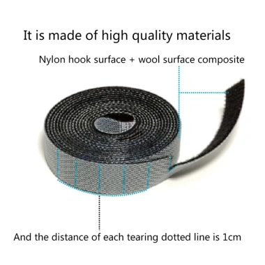 Cuộn dây gai dán quản lý cáp, gọn gàng, dán chắc, giá giảm 44.440₫