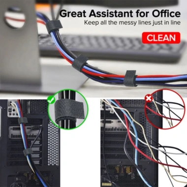 Cuộn dây gai dán quản lý cáp, gọn gàng, dán chắc, giá giảm 44.440₫