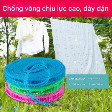 Cuộn Dây Phơi Đồ 3-10M, Lỗ Móc Tiện Lợi, Nilong Bền Chắc Sunmaxx Giá 56.000₫