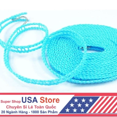 Cuộn Dây Phơi Đồ Nhựa 5m Siêu Chắc - Dây Phơi Quần Áo Bện Cước Combo 10 57.674₫ 4