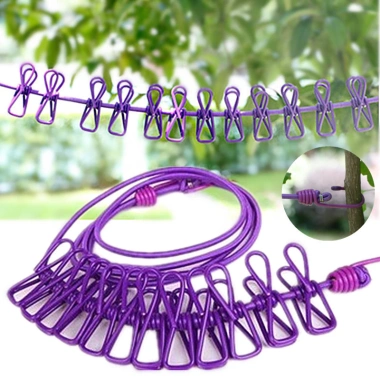 Cuộn Dây Phơi Quần Áo 12 Kẹp Tránh Gió - Tiện Lợi, Móc Thông Minh, Treo Vớ Đồ Trẻ Em Hỏa Tốc 5 Cuộn Dây Phơi Quần Áo 12 Kẹp Tránh Gió - Tiện Lợi, Móc Thông Minh, Treo Vớ Đồ Trẻ Em Hỏa Tốc 5