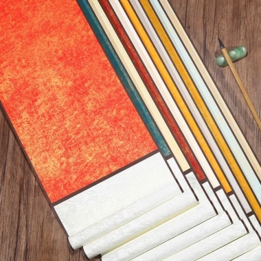 Cuộn giấy gạo mạ vàng NLINNI - Batik treo trống, tranh thư pháp S M L, giảm giá 68.040đ 6