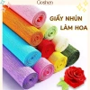 Cuộn Giấy Nhún 50x2,5m - Hàng Trung Loại Đẹp, >20 màu Crepe, Giấy Nhăn Làm Hoa 39.900₫