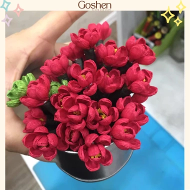 Cuộn Giấy Nhún 50x2,5m - Hàng Trung Loại Đẹp, >20 màu Crepe, Giấy Nhăn Làm Hoa 39.900₫ 3