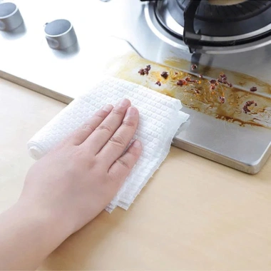 Cuộn Khăn Giấy Vải Lau Đa Năng, Siêu Thấm Hút, Lau Bếp & Chén Bát, Giá 19.000 VND
