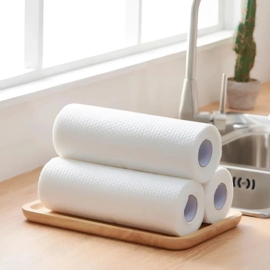 Cuộn Khăn Giấy Vải Lau Đa Năng Top Value FM2-1.481-121 Tái Dùng, Thấm Hút Tốt, Giá 18.000