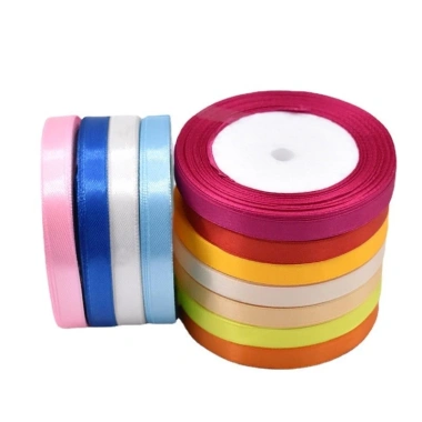 Cuộn ruy băng lụa trơn 1cm x 22m - Giá 20.000₫, bền, dẻo, dễ cắt, dành cho thủ công 4