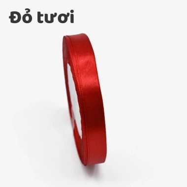 Cuộn ruy băng lụa trơn 1cm x 22m - Giá 20.000₫, bền, dẻo, dễ cắt, dành cho thủ công 10