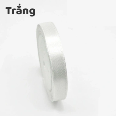 Cuộn ruy băng lụa trơn 1cm x 22m - Giá 20.000₫, bền, dẻo, dễ cắt, dành cho thủ công 12