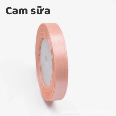 Cuộn ruy băng lụa trơn 1cm x 22m - Giá 20.000₫, bền, dẻo, dễ cắt, dành cho thủ công 19