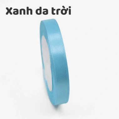 Cuộn ruy băng lụa trơn 1cm x 22m - Giá 20.000₫, bền, dẻo, dễ cắt, dành cho thủ công 22