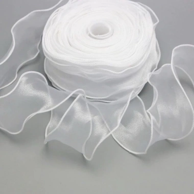 Cuộn ruy băng voan sóng không lợi 4cm x 9m Trang trí bó hoa, hộp quà, chỉ 13.500₫ 7