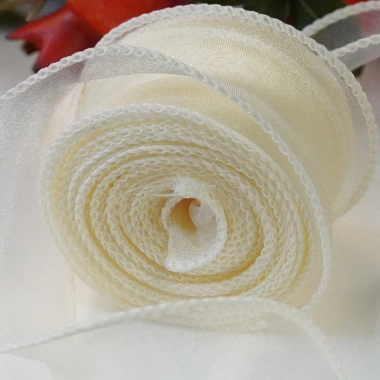 Cuộn ruy băng voan sóng không lõi 4cm x9m - Trang trí bó hoa, hộp quà, giá 10.500đ 10