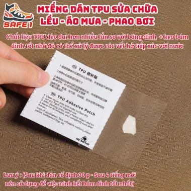 Cuộn TPU trong suốt dẻo dai - Bám dính tốt, chống thấm, sửa lều, áo mưa, bạt 5