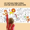 Cuộn tranh tô màu Dinno 3m cho bé - Nhiều chủ đề, giấy dày dặn cao cấp, dán tường, 35.000 VND 4