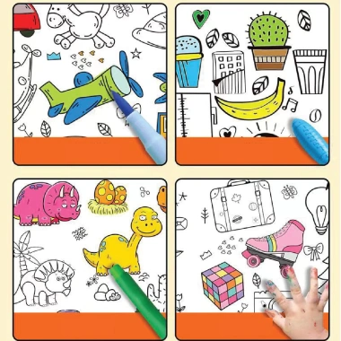 Cuộn tranh tô màu Dinno 3m cho bé - Nhiều chủ đề, giấy dày dặn cao cấp, dán tường, 35.000 VND 8