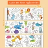 Cuộn tranh tô màu Dinno 3m cho bé - Nhiều chủ đề, giấy dày dặn cao cấp, dán tường, 35.000 VND 10