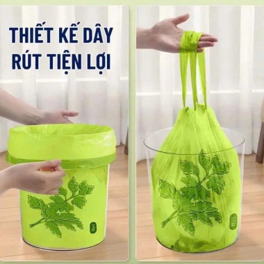 Cuộn Túi Rác Rút Dây GREEN CLEAN 45x45cm 50 Túi – Thơm, Chống Rò Rỉ, Giá 32.000₫