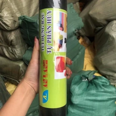 Cuộn Túi Rác Tự Phân Hủy An Lành 0.5kg – Giảm Đặc Biệt, Bảo Vệ Môi Trường