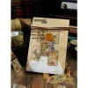 Cuộn Washi Tape Màu Nâu Vintage Cổ Điển - Tem Hoa Cỏ, Chữ Viết Tay, Lá Thư Dán Sổ Journal Scrapbook 8