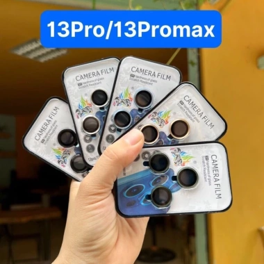 Cường lực bảo vệ camera iPhone 15/14 Pro Max - Đính đá, chống trầy xước