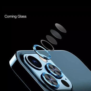 Cường lực bảo vệ camera iPhone 15/14 Pro Max - Đính đá, chống trầy xước