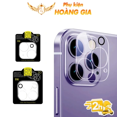 Cường lực camera iPhone 11/12/13/14/15 Pro Max, 13 mini, 14 Plus - Bảo vệ chống trầy xước, siêu bền, giá chỉ 15.800 VND