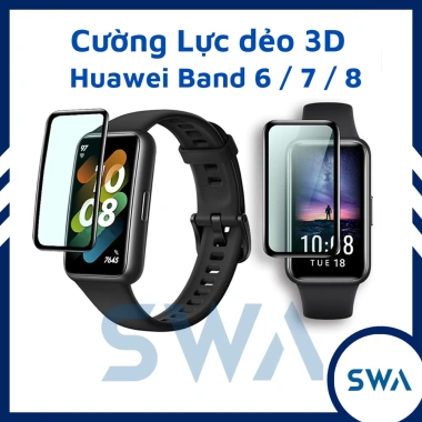 Cường lực dẻo 3D cho HW Band 10/9/8/7/6 - Bảo vệ full màn hình, giảm còn 29.000đ SWASTORE 3