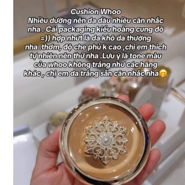 Cushion Hàn Cao Cấp The History Of Whoo Essence SPF50+ PA+++ Kèm Lõi Refill và Cọ 1.05tr