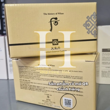 Cushion Hàn Cao Cấp The History Of Whoo Essence SPF50+ PA+++ Kèm Lõi Refill và Cọ 1.05tr