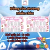 Cửu Chương Nhân Chia 2 Mặt A4 Bảng Toán Bé Dễ Thương In Màu Hoạt Hình Học Thuộc Nhanh 4