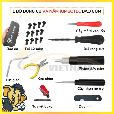 Cứu Hộ Lốp Xe Otovietnam B03 + Nấm Vá Jumbotec – Bơm Điện Tử, Không Ruột, 1.339.000₫ 3