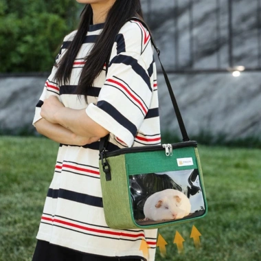 CUXIN Túi Mang Cho Thú Cưng Hamster Điểm Du Lịch Ba Lô Chim Oxford Nhẹ Trong Suốt Thoáng Khí Không Gian Rộng Di Động Giá 150.810₫ 7