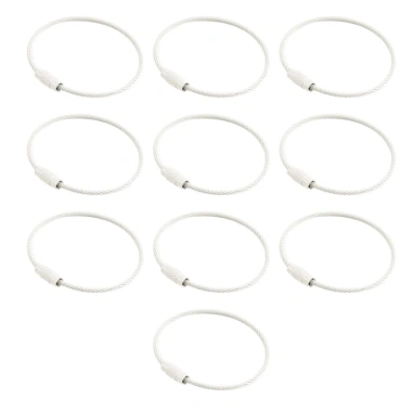 CUY 10 miếng sắt sống động - vít khóa, nhẫn DIY, phụ kiện trang sức, móc khóa, giá 55.719₫