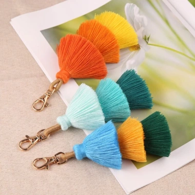 Cuy Boho Pom Pom Móc Khóa Tua Rua Nhiều Màu – Phụ Kiện Decora Giá 50.380đ