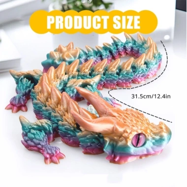 Cuy Khớp Nối Rồng Fidget 3D Đồ Chơi Giảm Căng Thẳng Bền Đẹp Văn Phòng Nhà Du Lịch