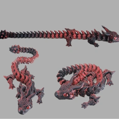 Cuy Khớp Nối Rồng Fidget 3D Đồ Chơi Giảm Căng Thẳng Bền Đẹp Văn Phòng Nhà Du Lịch