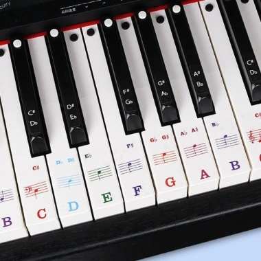 CUY Miếng Dán Bàn Phím Piano PVC Tháo Rời - Nhãn 88/61/54 Phím Giá Ưu Đãi 57.090₫